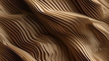 Generative AI Corrugated and textured cardboard surface.