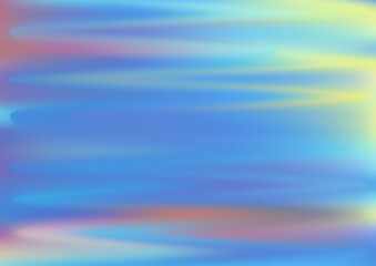 Holographic texture gradient background vector design. Pearlescent hologram dreamy cover.