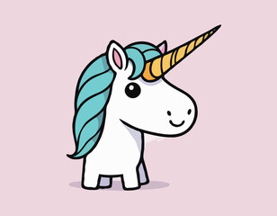 Unicorn drawing, cartoon element, clip art
