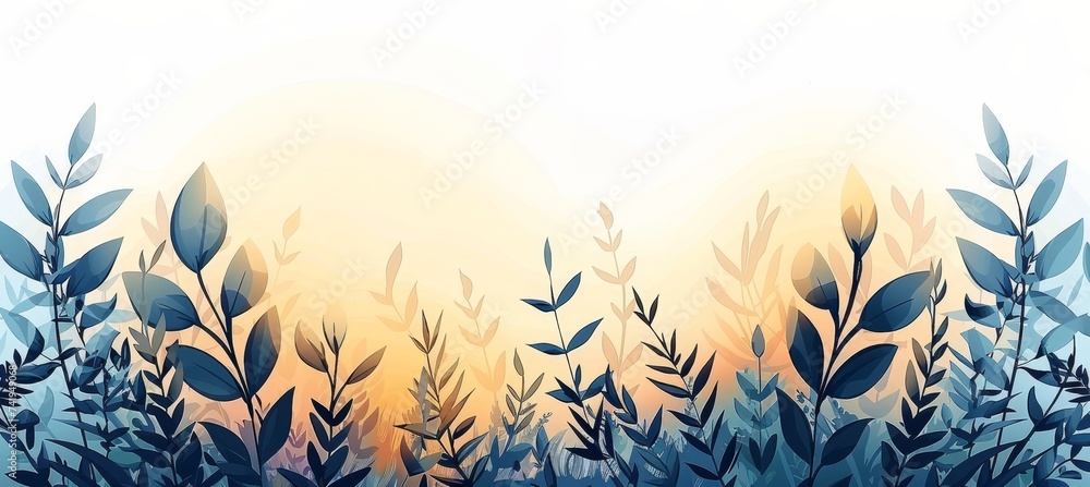Poster light and airy abstract spring background with soft dawn colors and subtle mist and dew hints.