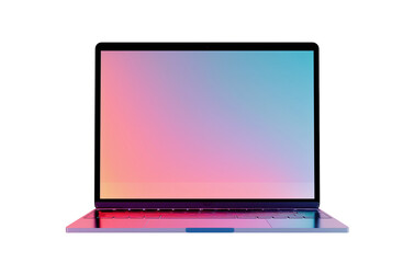 laptop on a solid white background