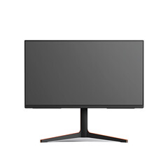 monitor on a transparent background