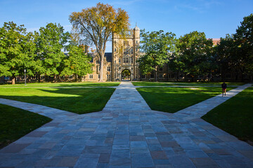 University of Michigan Law Quadrangle in Sunny Serenity