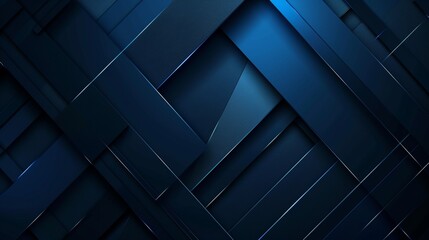 Black blue abstract modern background Dark. Geometric shape. 3d effect. Diagonal lines, stripes. Gradient. Light, glow. Metallic sheen.