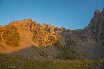 Various images from the Black Sea plateaus mountain peaks plateau houses clouds streams waterfalls lakes day and sunset colors