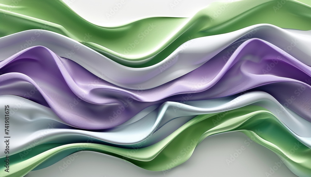 Poster spring abstract background soft gradients of muted lavender and mint illuminated by a gentle glow.