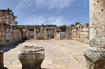 The ancient synagogue of Capernaum, (White Synagogue), is a Jewish temple from the 4th or 5th...