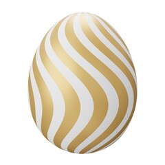 easter egg. 3d render illustration isolated on white background