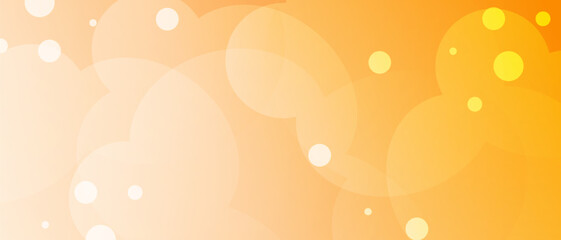 abstract orange background with bubbles