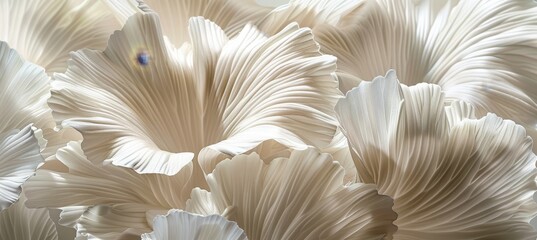 Minimalist abstract flower petals in soft beige hues   calm and beautiful artistic arrangement