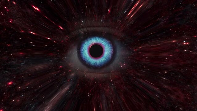 Eye Iris Ripple Cosmic In Outer Space background