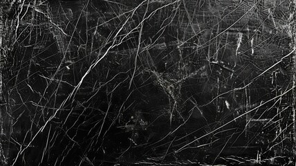Old Rough Dirty Black Scratch Dust Grunge Black Distressed Noise Grain Overlay Texture Background - generative ai