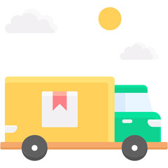 Naklejka premium Delivery Truck Illustration