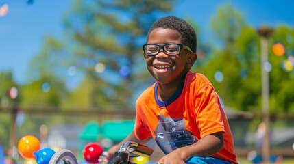 Community Engagement: Kids with autism involved in events, activities, and volunteering, showing their community participation and promoting inclusion.