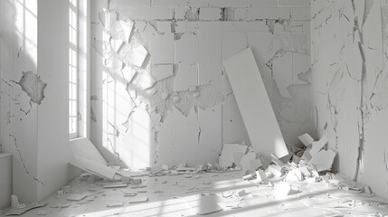 The white wall's destruction