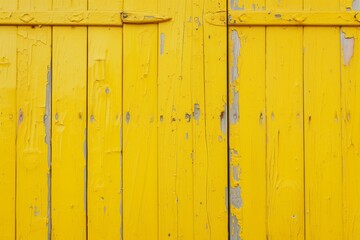 old yellow painted door