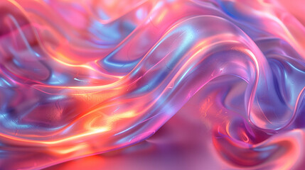 Fluid waves of color blend in an abstract, dreamlike texture