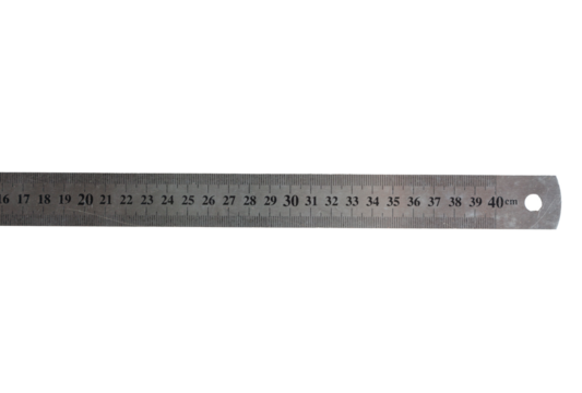 Ruler. Measurement concept. School concept. Isolated object.