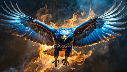 blue fire eagle