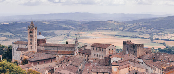 View at Massa Marittima in Tuscany - Italy