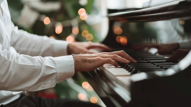 a man playing the piano