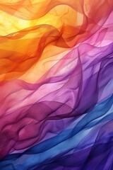Sunset Harmony: Vibrant Orange, Pink, and Purple Watercolor Streaks for a Beautiful Desktop Dusk
