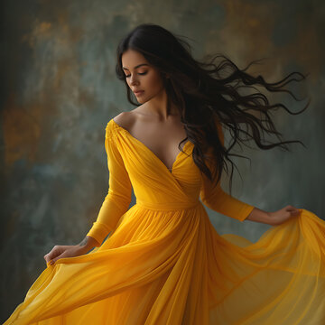 yellow dress brown hair Brunette Images – Browse 90,153 Stock Photos, Vectors, and Video SCH002251_GR_S functional front buttons Made To Order Sizes:AU 3XL/18 (+$70.00) Black Tie Dresses |