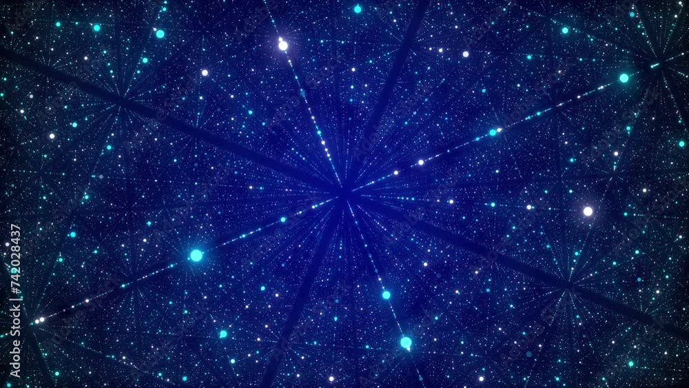 Aufkleber Universe abstract color infinite space illustration. Futuristic stardust. 3D rendering.