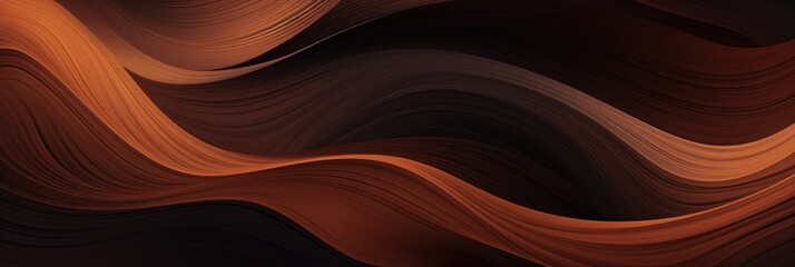 Blended colorful dark Brown and Black geadient abstract banner background - obrazy, fototapety, plakaty