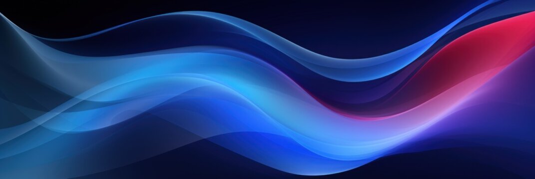 Blended colorful dark gray and blue gradient abstract banner background