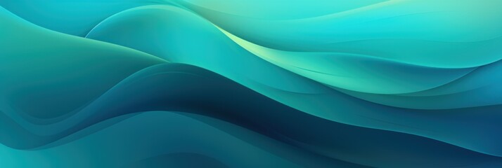Blended colorful dark turquoise and blue gradient abstract banner 