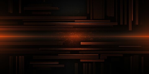 Dark Brown grunge stripes abstract banner design. Geometric tech background. Vector illustration