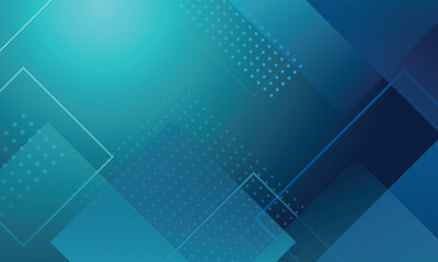 Blue gradient geometric background, vector illustration