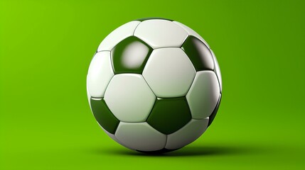 Soccer ball, on a green background, soccer world cup