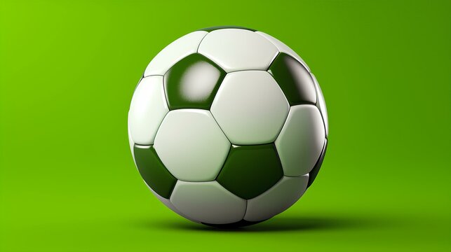 Soccer ball, on a green background, soccer world cup