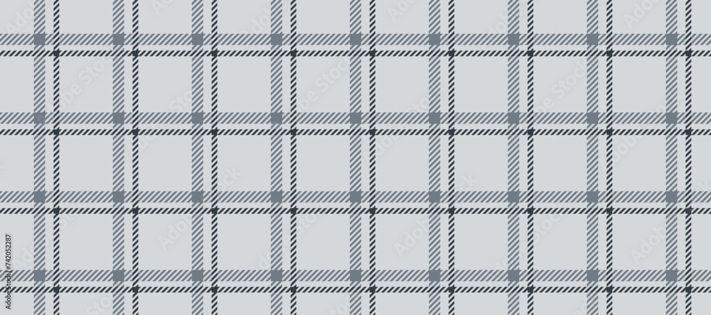 Poster seamless grey windowpane pattern. checkered tartan plaid repeating background. tattersall flannel te