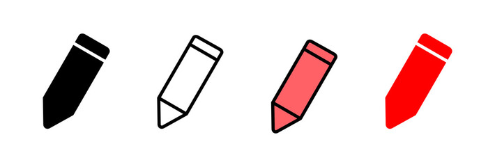 Pencil icon vector illustration. pen sign and symbol. edit icon vector