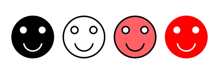 smile icon vector illustration. smile emoticon icon. feedback sign and symbol