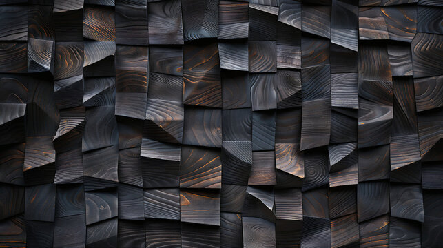 Richly Textured: A Contemporary Take on Dark Wood Grain. Rustic Elegance in Three Dimensions. A Modern Interpretation of Wooden Surfaces