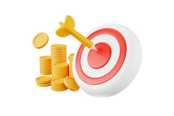 3D rendering Cute financial business idea business investment