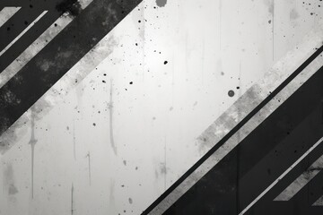 Dark White grunge stripes abstract banner design. Geometric tech background. Vector illustration