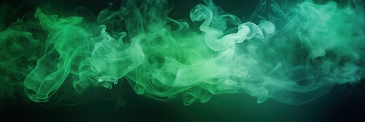 Green smoke exploding outwards with empty center