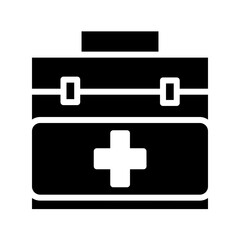 First Kit Medical Glyph Icon