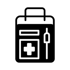 First Kit Medical Glyph Icon