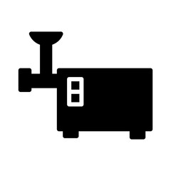 Cooking Food Shredder Glyph Icon