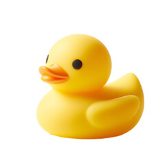 yellow rubber duck isolated	