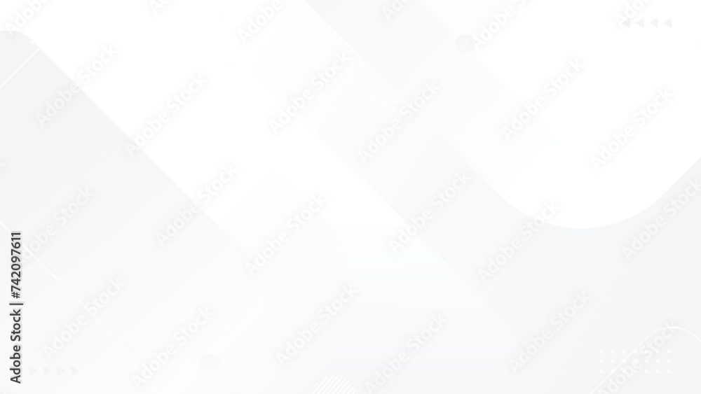 Poster abstract white background with abstract graphic elements for presentation background design. white g