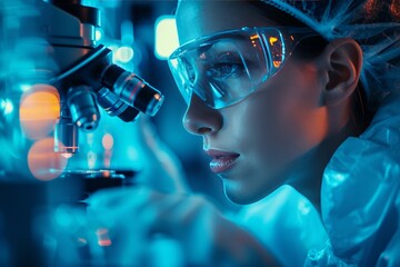 female scientist working in the laboratory