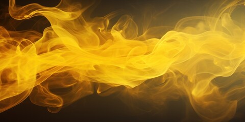 Yellow smoke exploding outwards with empty center