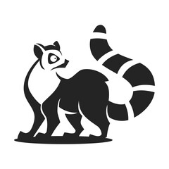 lemur logo template Isolated. Brand Identity. Icon Abstract Vector graphic